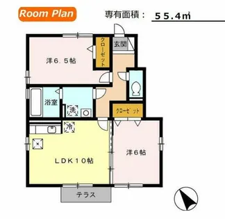 グラズヘイム【1階】の間取り