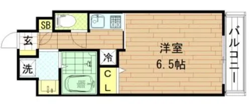 レオンコンフォート上本町【5階】の間取り