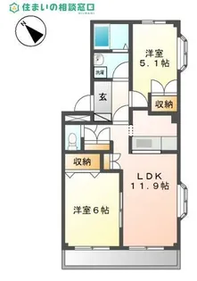 愛知県碧南市三度山町4丁目【アパート】の間取り