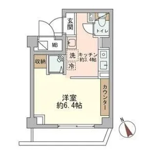 大阪府茨木市美沢町【マンション】の間取り