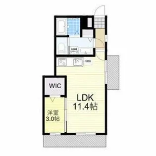 ルナ大久保駅前【201号室】の間取り