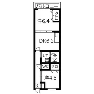 Vivid Field Osaka(ビビッド フィールド オオサカ)【1階】の間取り