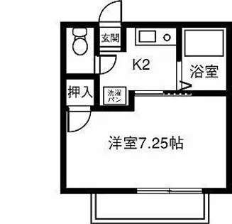 アムール高御堂【203号室】の間取り