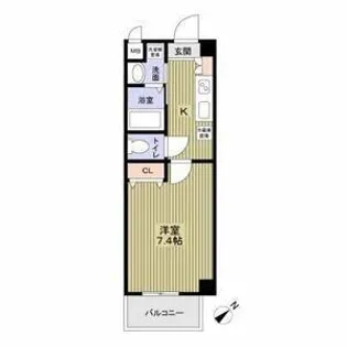 ヴィラペントハウス堺東【202号室】の間取り