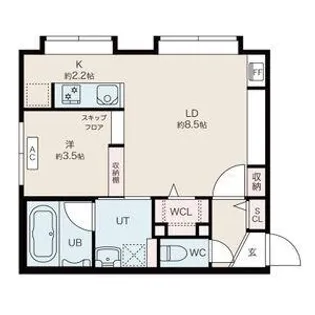 カノア【406号室】の間取り