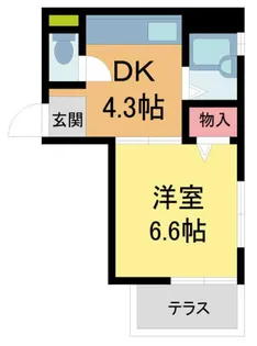 アイエフハイツ水波町II【202号室】の間取り