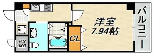 ラ・フォンテ神戸長田【5階】の間取り