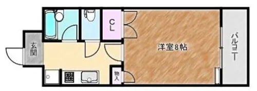 大阪府堺市北区北花田町1丁【マンション】の間取り