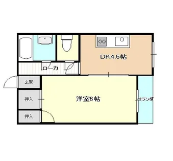 大阪府堺市堺区東雲西町4丁【マンション】の間取り