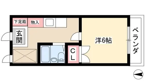 CASA NOAH 名古屋Ⅱ【222号室】の間取り
