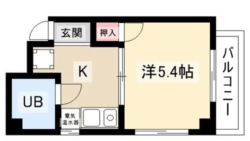 山金ハイツ【2D号室】の間取り
