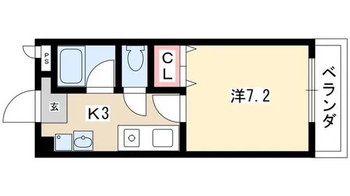 N・フラッツ浄心【302号室】の間取り
