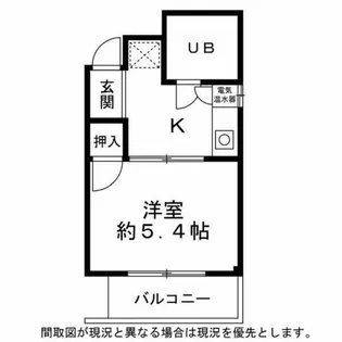山金ハイツ【2A号室】の間取り