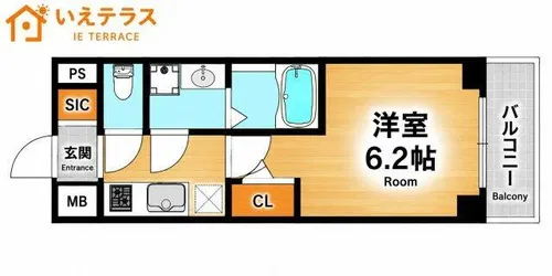 エスリード神戸グランドール【2階】の間取り