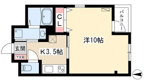 リヴィエム【3階】の間取り