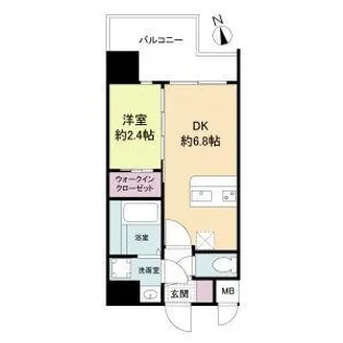 大阪府大阪市浪速区敷津西1丁目【マンション】の間取り