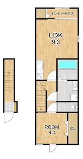 サンテ メゾン ヤナガワ【2階】の間取り