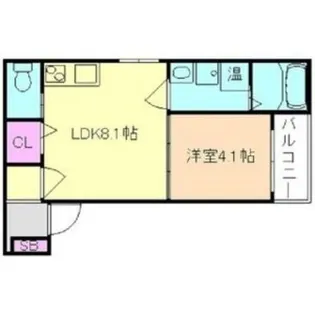 大阪府大阪市東住吉区住道矢田6丁目【アパート】の間取り