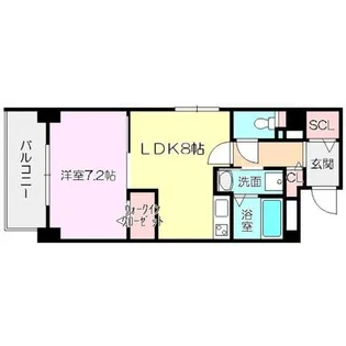 大阪府大阪市東住吉区矢田1丁目【マンション】の間取り