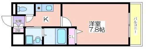 エイトレジデンス岸里【3階】の間取り