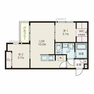 ilusion六番町【1階】の間取り