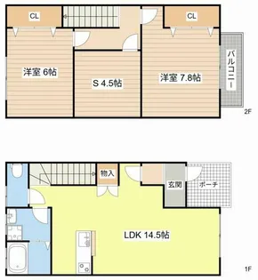 アミエーラ B棟【106号室】の間取り