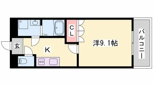 ユーズパレスカナヤ【202号室】の間取り
