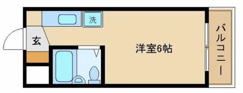 サニーパレス保城【404号室】の間取り