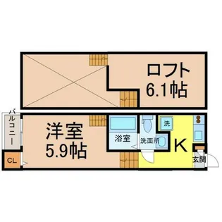 ボンヌール枇杷島【1階】の間取り