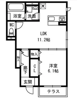 D’sフォレスト2【1階】の間取り