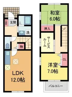 竹見ハイツ【1階】の間取り