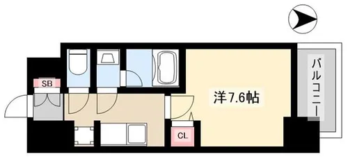 メイクスWアート丸の内【201号室】の間取り