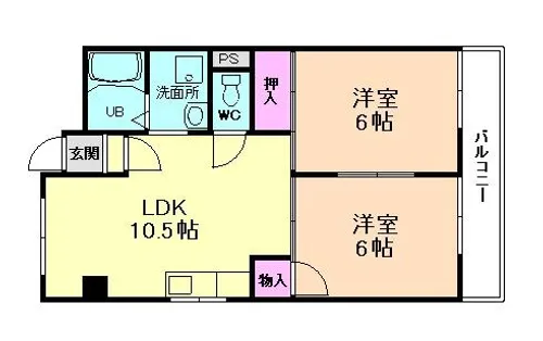 大阪府豊中市利倉西1丁目【マンション】の間取り