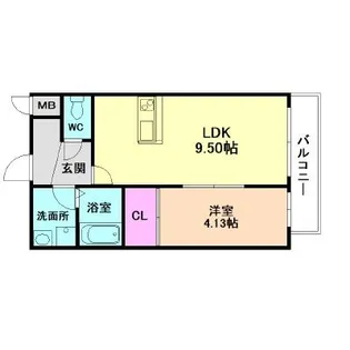大阪府豊中市曽根西町1丁目【マンション】の間取り