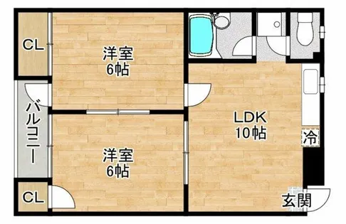 NEROSSO豊中【4階】の間取り