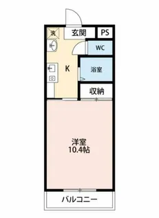 コテエイジ西中【205号室】の間取り