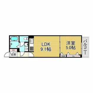 ヒカルサ尼崎栗山町【2階】の間取り