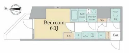 エスリードレジデンス大阪谷町ザ・マークス【3階】の間取り