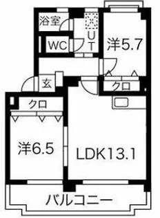 シャインスマイリー【2階】の間取り