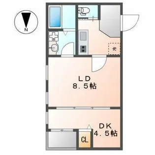プリミエール上飯田南町【1階】の間取り