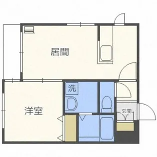 BELLE VILLE平岸【305号室】の間取り