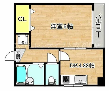 千林SKマンション【4階】の間取り