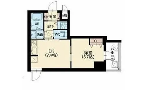スプランディッド堀江【10階】の間取り