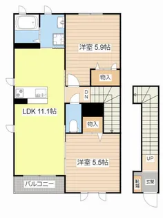 アスカ【0201号室】の間取り