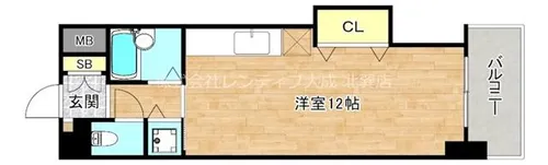 タツミ第6ハイツ新館【4階】の間取り