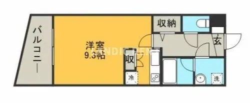 ラセット天神【5階】の間取り