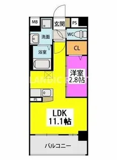 リバーランド大濠【2階】の間取り