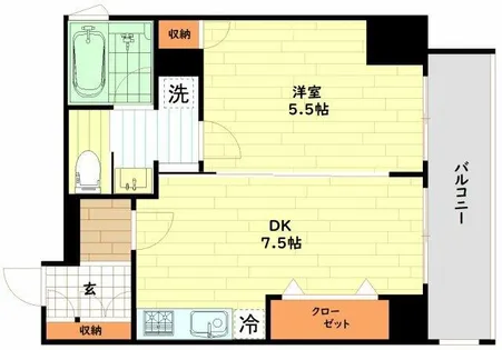 リーガル新福島【10階】の間取り