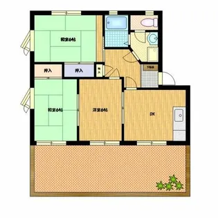 ユトリロ下地2【A-202号室】の間取り