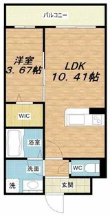 エスグランデ中崎町【1階】の間取り